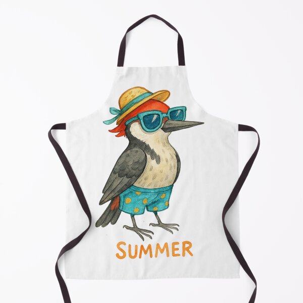 Item preview, Cute Watercolor Summer Woodpecker in Sunglasses designed and sold by BigBlueArt.