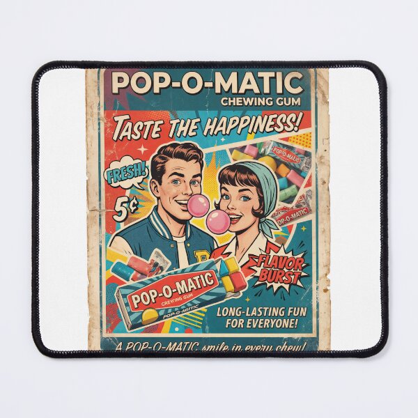Item preview, Bubblegum Bliss: Pop-O-Matic Nostalgia Explosion designed and sold by ForeverPrintsOK.