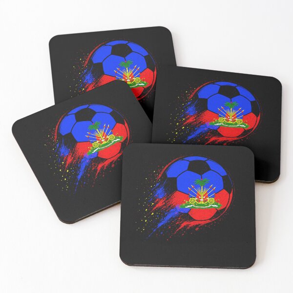Item preview, Haiti Soccer Haitian Flag Pride Soccer Player Football designed and sold by NUMAcreations.