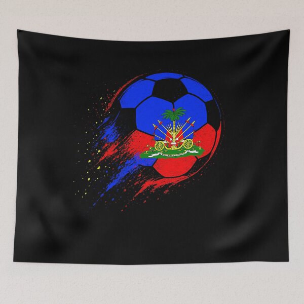 Item preview, Haiti Soccer Haitian Flag Pride Soccer Player Football designed and sold by NUMAcreations.