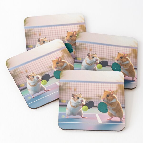 Item preview, Hamsters Playing Pickleball  designed and sold by Karen Persephone .