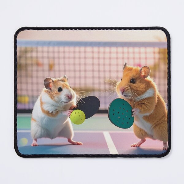 Item preview, Hamsters Playing Pickleball designed and sold by Karen Persephone .