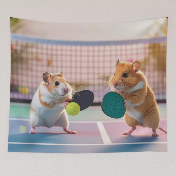 Item preview, Hamsters Playing Pickleball  designed and sold by Karen Persephone .