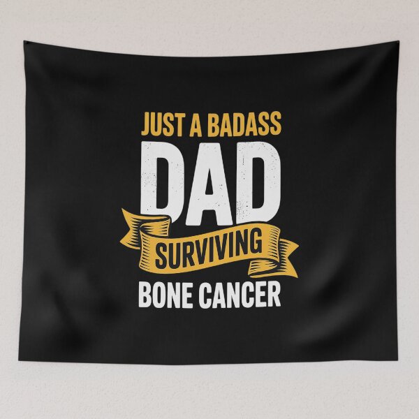 Item preview, Badass Dad Surviving Bone Cancer Survivor Quote designed and sold by countntenov.