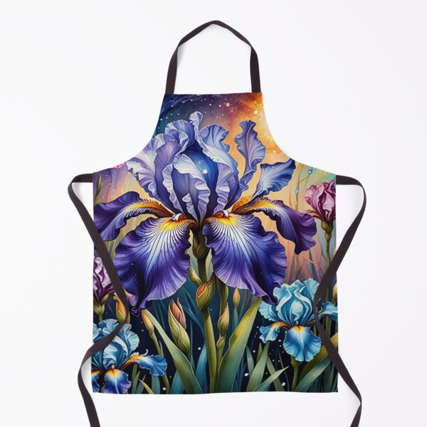 Item preview, Midnight Petals Irises Reaching for the Stars designed and sold by purplesensation.