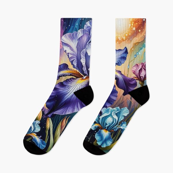 Item preview, Midnight Petals Irises Reaching for the Stars designed and sold by purplesensation.
