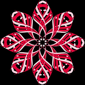 Artwork thumbnail, Red mandala by Meo Design