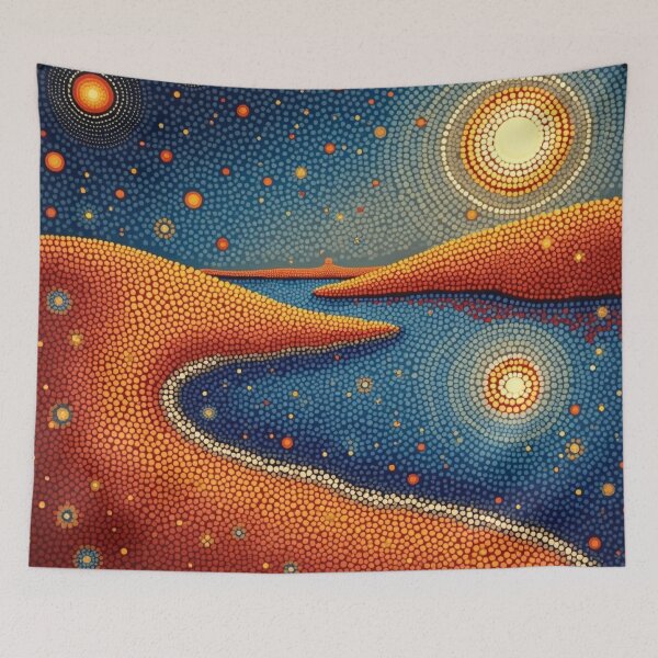 Item preview, Aboriginal Inspired Dot Art - Ideal Shore designed and sold by GrinGalore.