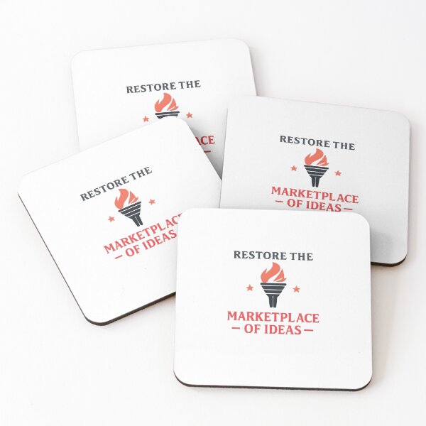 Item preview, Restore the Marketplace of Ideas – Free Speech Torch Typography Design designed and sold by DailyDrivesct.