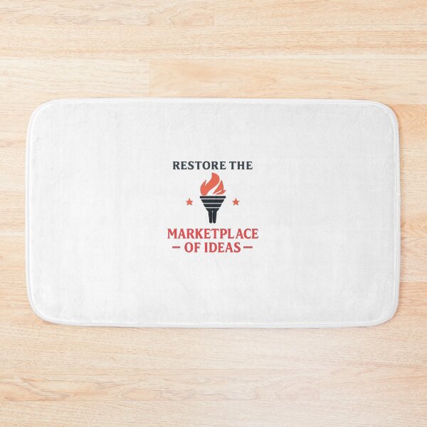 Item preview, Restore the Marketplace of Ideas – Free Speech Torch Typography Design designed and sold by DailyDrivesct.
