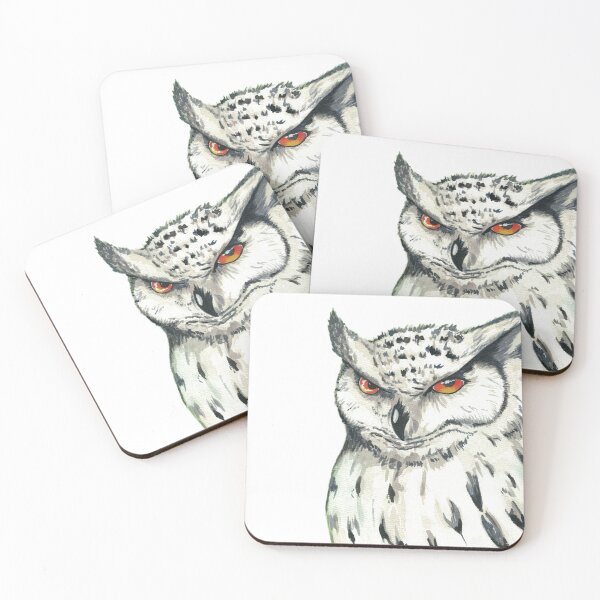 Item preview, Watercolor Snowy Owl designed and sold by SaskyaFate.