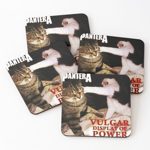 Item preview, Vulgar Display of Meow – Metal Cat Parody Art - Pantera designed and sold by CatRebelz.