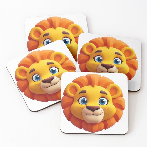 Item preview, Cute Lion Face designed and sold by MiniPrintMagic.
