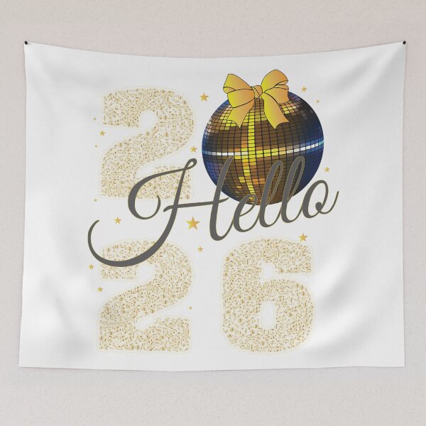 Item preview, Hello 2026 – Fresh Start New Year Typography Design designed and sold by PixelWaveBD.