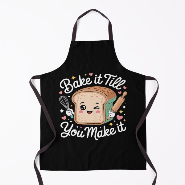 Item preview, Bake It Till You Make It Funny Baking Bread designed and sold by Slwankol.