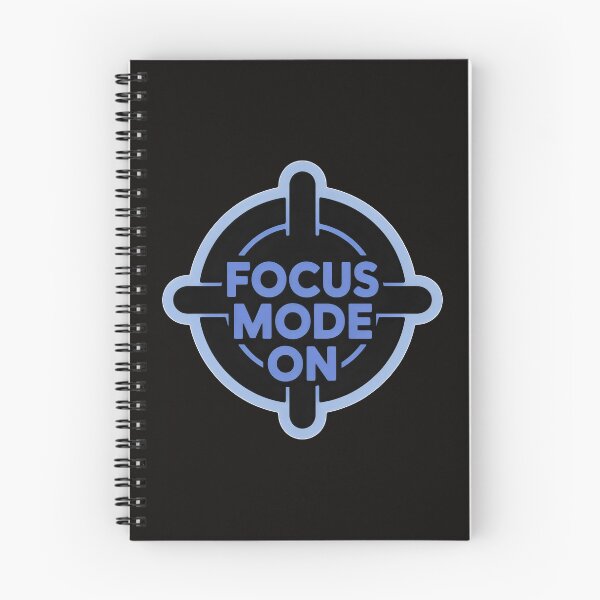 Item preview, Focus Mode On Design with Crosshair Symbol and Blue Productivity Aesthetic designed and sold by SplashTastic.