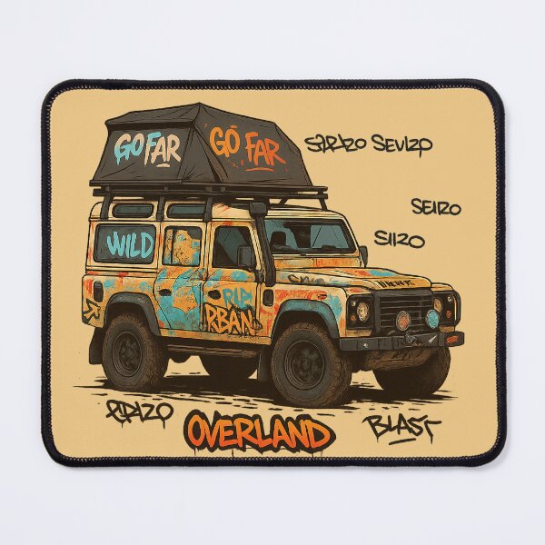 Item preview, Graffiti Style Overland 4x4 – Adventure Travel Wall Art designed and sold by KrintoryTees.