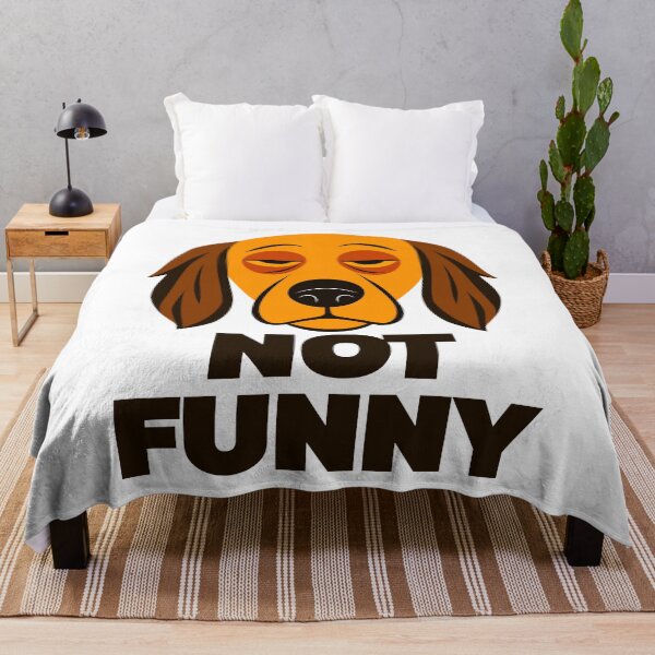 Item preview, Not Funny Dog Unamused Face - Funny Sarcastic Dog Lover T-Shirt designed and sold by Mr-Ma-Studio.