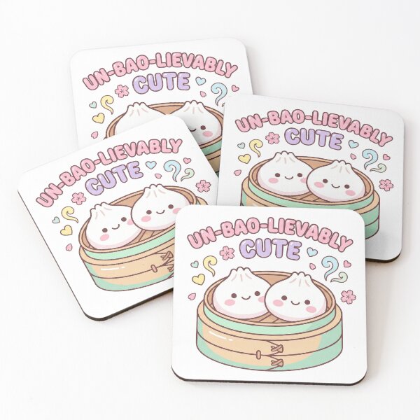 Item preview, Unbaolievably Cute - Kawaii Dim Sum Pun designed and sold by WojcikDesigners.
