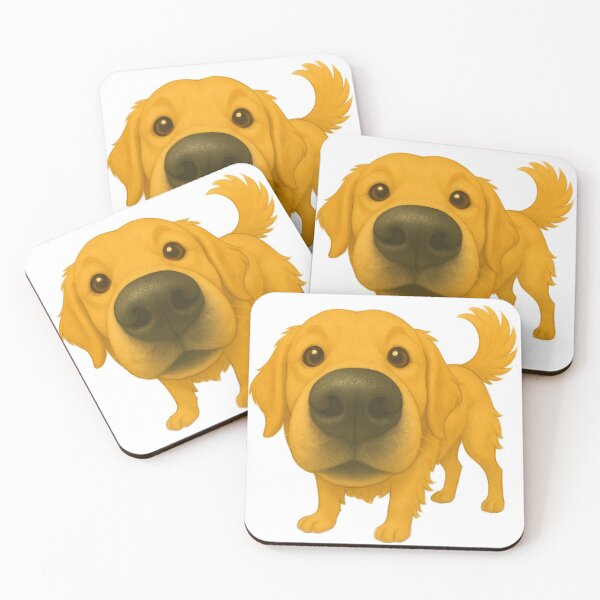 Item preview, Curious Golden Retriever designed and sold by snoutabout.