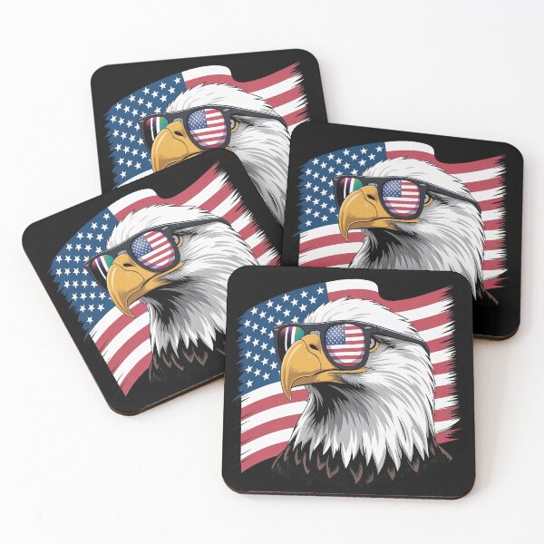 Item preview, Bald Eagle Animal American Flag Patriotic designed and sold by genkihikki.