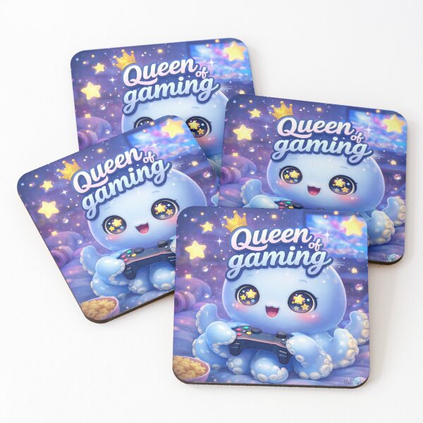 Item preview, Blue Poulpy Queen of Gaming designed and sold by clubtatak.