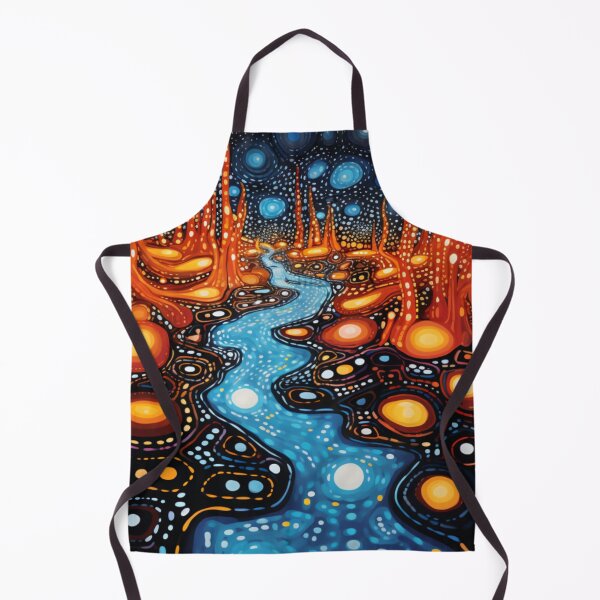 Item preview, Aboriginal Inspired Dot Art - Lava Eruption designed and sold by GrinGalore.