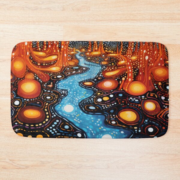 Item preview, Aboriginal Inspired Dot Art - Lava Eruption designed and sold by GrinGalore.