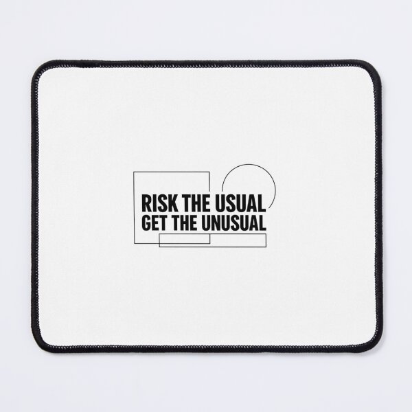 Item preview, Risk the Usual Get the Unusual Minimalist Typography Quote designed and sold by pivotpathways.