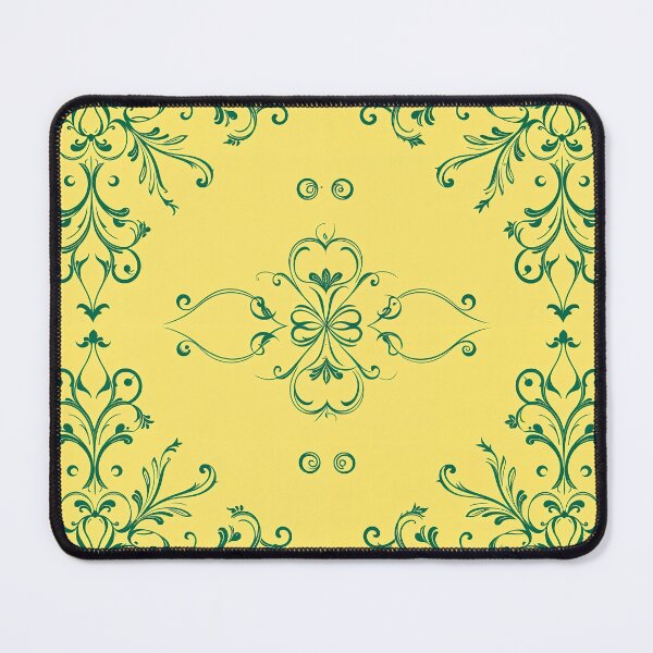 Item preview, YA1 Yellow Back Green Mandala design designed and sold by ShaDeS-AI-Art.