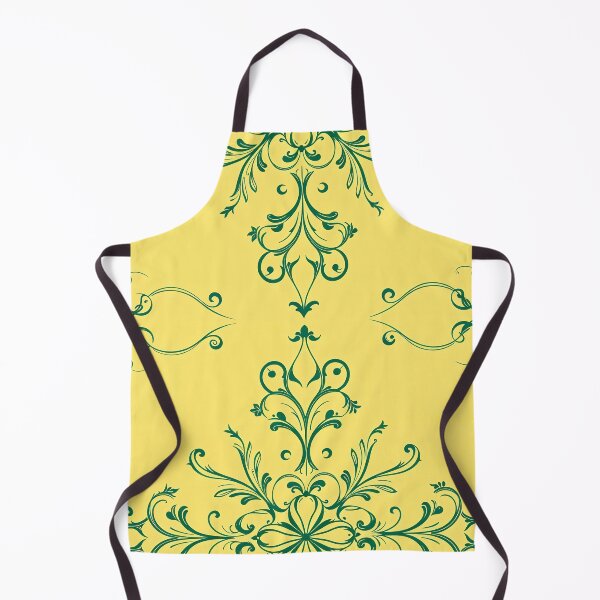 Item preview, YA1 Yellow Back Green Mandala design designed and sold by ShaDeS-AI-Art.