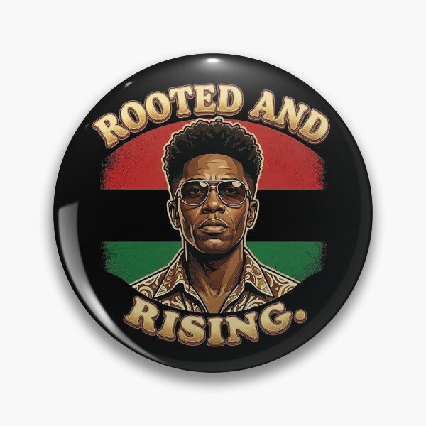 Item preview, Rooted and Rising Pan-African Gold Heritage Man designed and sold by QuipQuips.