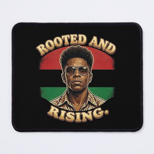 Item preview, Rooted and Rising Pan-African Gold Heritage Man designed and sold by QuipQuips.