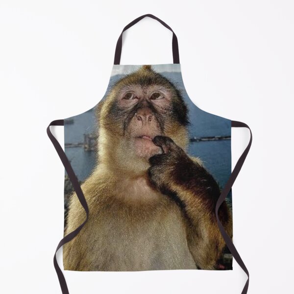 Item preview, Funny Thinking Monkey Meme designed and sold by toongstudio.