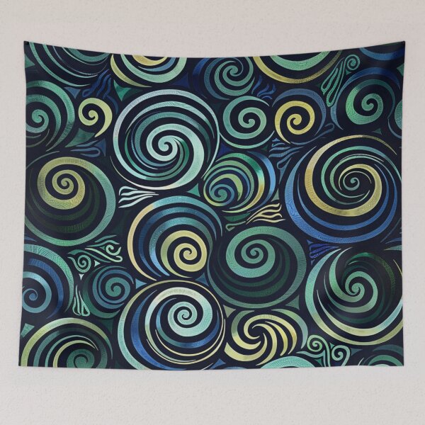 Item preview, New Zealand Māori Paua Pattern Koru Design 683 designed and sold by GrinGalore.