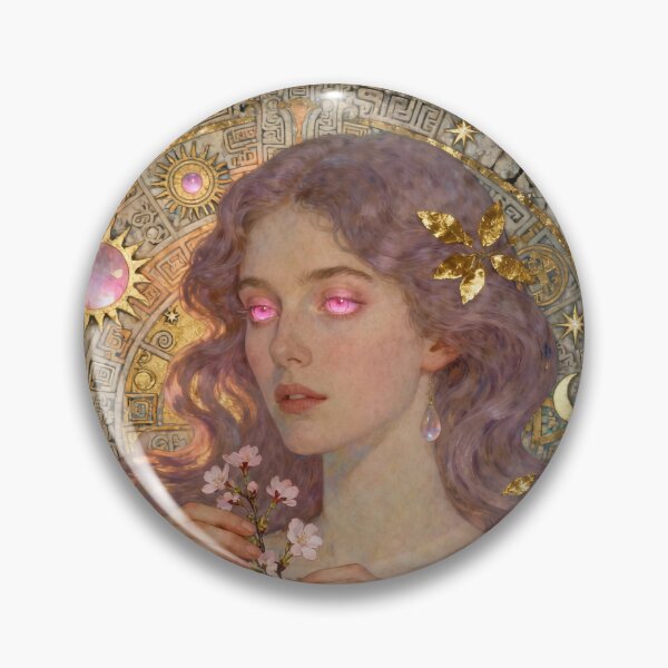 Item preview, Mayan Goddess Beauty Beautiful Art Nouveau Gustav Klimt stylish art designed and sold by Vintage Designs +.