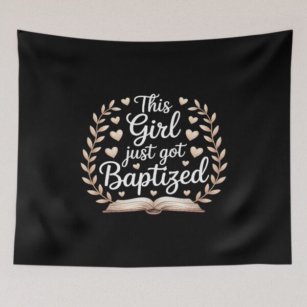 Item preview, Baptized Girl Religious Christian designed and sold by ProudForFunny.