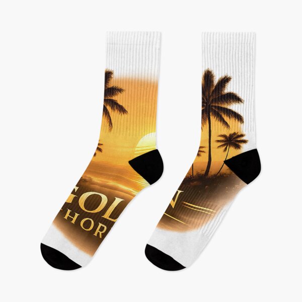 Item preview, Golden Horizon — Luxury Tropical Sunset Palm Trees Beach Art designed and sold by SoulenCify.