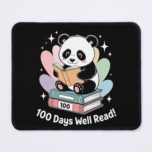 Item preview,  100 Days of School - Cute Panda Reading on Books designed and sold by DarylWelsh2024.