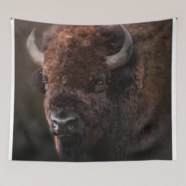 Item preview, Bison Fine Art Wildlife Print By Artist Lynn A. Marie designed and sold by TalleyhoStudio.