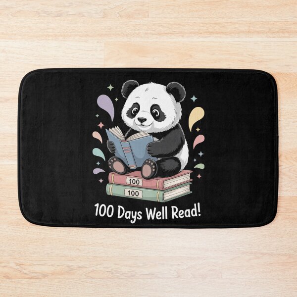 Item preview, 100 Days of School - Cute Panda Reading on Book Stack designed and sold by DarylWelsh2024.