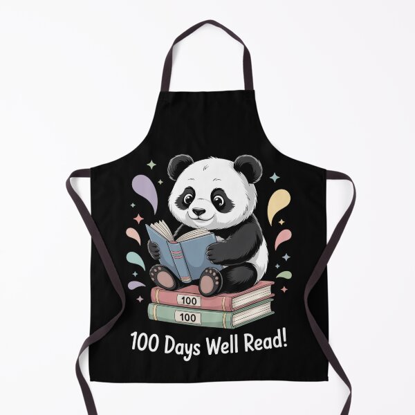 Item preview, 100 Days of School - Cute Panda Reading on Book Stack designed and sold by DarylWelsh2024.