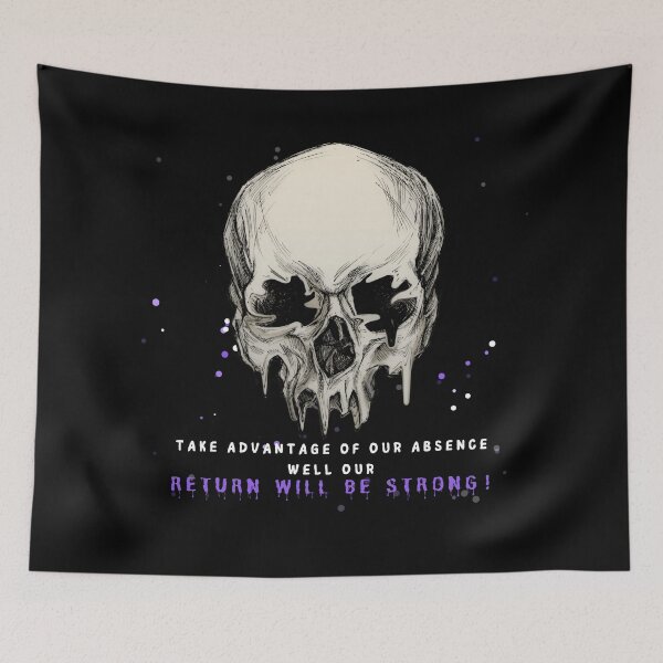 Item preview, Strong Return Skull Quote T-Shirt designed and sold by ShadyArfaa.