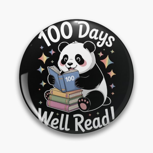 Item preview,  100 Days of School - Cute Panda Reading Books designed and sold by DarylWelsh2024.