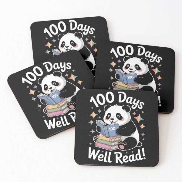 Item preview,  100 Days of School - Cute Panda Reading Books designed and sold by DarylWelsh2024.