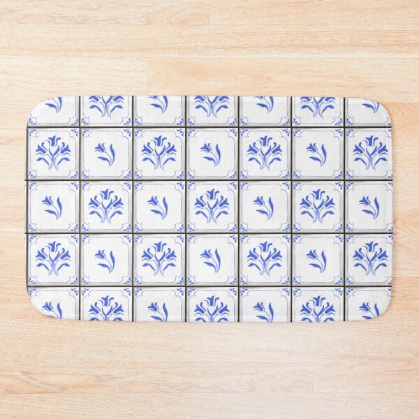 Item preview, Tulip Tiles Blue designed and sold by Indra's Net.