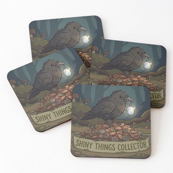 Item preview, Shiny Things Collector - Crow Goblincore designed and sold by WojcikDesigners.