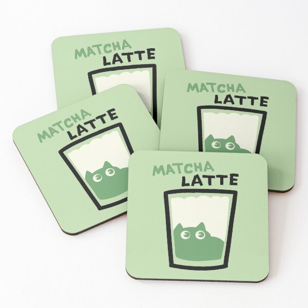 Item preview, Matcha Latter Coffee Cat designed and sold by NevermindOnArt.