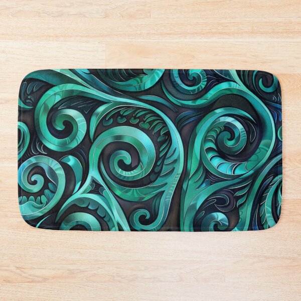 Item preview, Zealand Māori Paua Pattern Koru Design 686 designed and sold by GrinGalore.