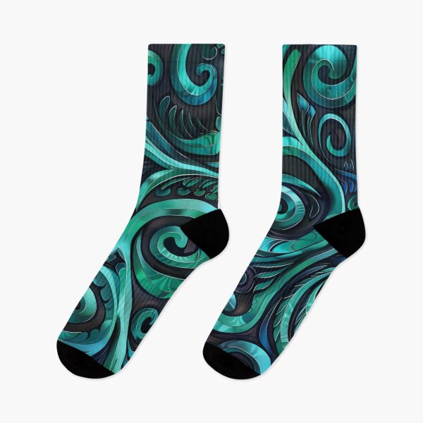Item preview, Zealand Māori Paua Pattern Koru Design 686 designed and sold by GrinGalore.